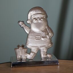 Samuel Alexander 17cm Santa Christmas Stocking Hanger with Weighted Base in Red - thumbnail 8