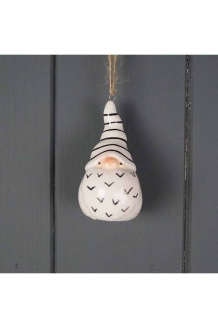 KDMD Black & White Festive Ceramic Santa - 7mm - image 1
