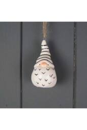 KDMD Black & White Festive Ceramic Santa - 7mm - thumbnail 2