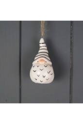 KDMD Black & White Festive Ceramic Santa - 7mm - thumbnail 1