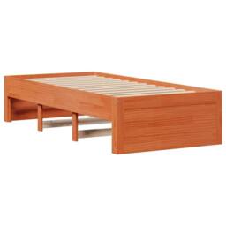 Berkfield Home Durable Bed Frame Frame w/Drawers Wax Brown 90x200 cm Solid Wood Pine - thumbnail 7