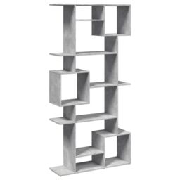 Berkfield Home Book Cabinet Concrete Grey 92x29x188 cm Engineered Wood - Size: 92 x 29 x 188 cm - thumbnail 2