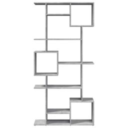 Berkfield Home Book Cabinet Concrete Grey 92x29x188 cm Engineered Wood - Size: 92 x 29 x 188 cm - thumbnail 5