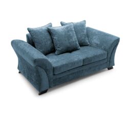 Abakus Direct Farrow Crushed Chenille 2 Seater Sofa in Blue - thumbnail 3