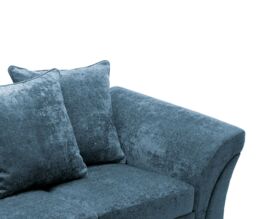 Abakus Direct Farrow Crushed Chenille 2 Seater Sofa in Blue - thumbnail 5