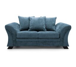 Abakus Direct Farrow Crushed Chenille 2 Seater Sofa in Blue - thumbnail 2