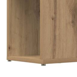 Berkfield Home Elegant Bookshelf Artisan oak Particle board 60 x 24 x 155 cm Boo in Brown - thumbnail 9