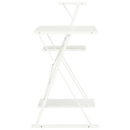 Berkfield Home Desk with Shelf White 116x50x93 cm - Size: 116 x 50 x 93 cm - thumbnail 3