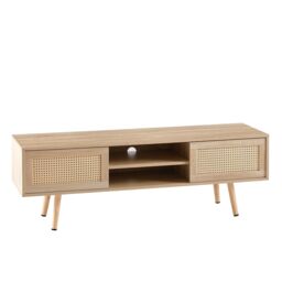 Moderna TV Stand Cabinet Light Wood 40cm in Brown
