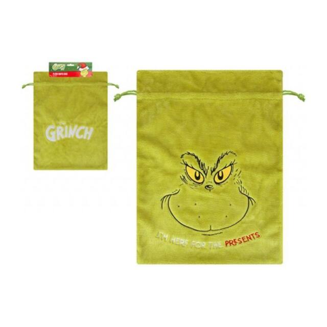 Garden Greatness Im Here For The Presents Grinch Sack in Green - Size: 1 Pack