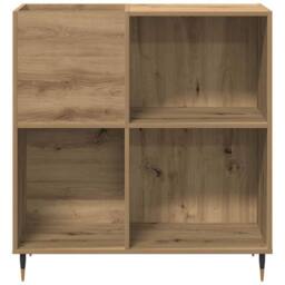 Berkfield Home Record Cabinet Artisan Oak 84, 5x38x89 cm Engineered Wood in Brown - Size: 5 x 38 x 89 cm - thumbnail 5