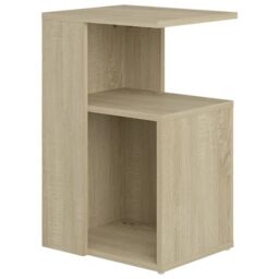 Berkfield Home Side Table Sonoma Oak 36x30x56 cm Engineered Wood in Brown - Size: 36 x 30 x 56 cm - thumbnail 2