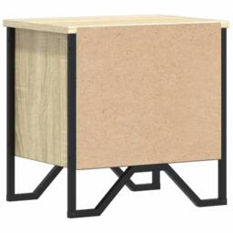Berkfield Home Bedside Cabinet Sonoma Oak 2 pcs 40x30x40 cm Engineered Wood in Light Tan - Size: 40 x 30 x 40 cm - thumbnail 7