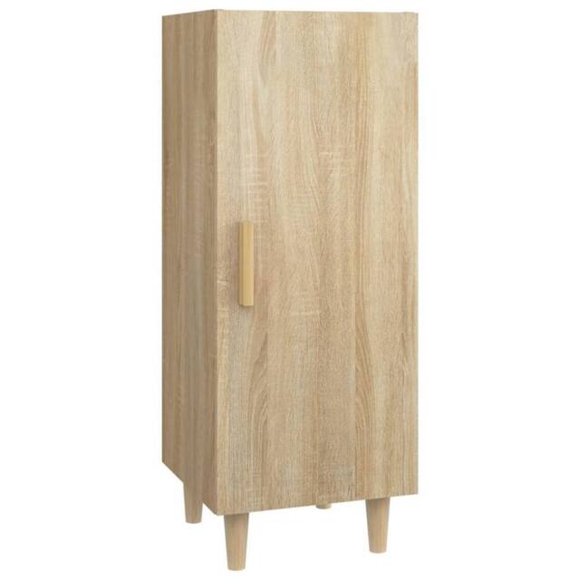 Berkfield Home Sideboard Sonoma Oak 34.5x34x90 cm Engineered Wood in Light Oak - image 1
