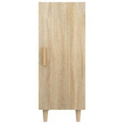 Berkfield Home Sideboard Sonoma Oak 34.5x34x90 cm Engineered Wood in Light Oak - thumbnail 6