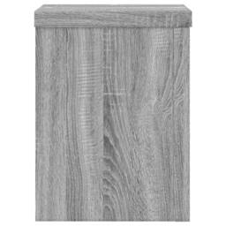 Berkfield Home Plant Stands 2 pcs Grey Sonoma 15x15x20 cm Engineered Wood - Size: 15 x 15 x 20 cm - thumbnail 6