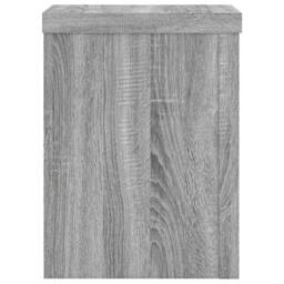 Berkfield Home Plant Stands 2 pcs Grey Sonoma 15x15x20 cm Engineered Wood - Size: 15 x 15 x 20 cm - thumbnail 5
