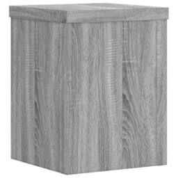 Berkfield Home Plant Stands 2 pcs Grey Sonoma 15x15x20 cm Engineered Wood - Size: 15 x 15 x 20 cm - thumbnail 4