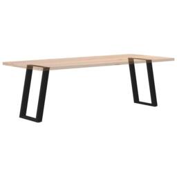 Berkfield Home Modern vidXL Dining Table Legs U-Shaped 2 pcs Black 50x(72-73) cm - thumbnail 8