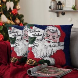 Velosso Santa Wish Filled Christmas Cushion - Size: 43 cm x 43 cm - thumbnail 1