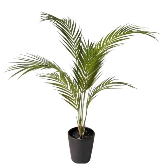 Leaf Artificial Areca Palm Tree Faux Plant 70cm in Green - image 1