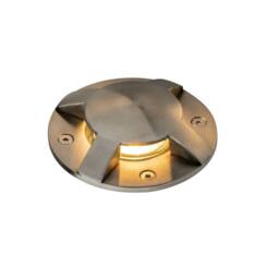 Netlighting HUMMER Outdoor LED Recessed Floor & Decking Steel IP67 10.5x14.4cm in Grey - Size: 10.5x14.4 cm - thumbnail 3