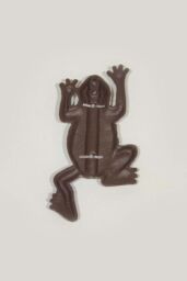Homescapes Cast Iron Thermometer Frog in Brown - thumbnail 2