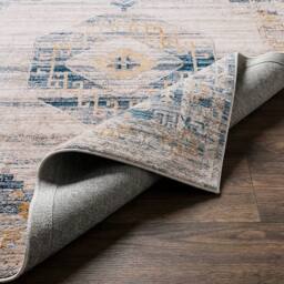Livabliss Fifth Avenue-Vintage Grey Brown Green Traditional Fringe Living Rug - Size: 200 cm x 275 cm - thumbnail 4