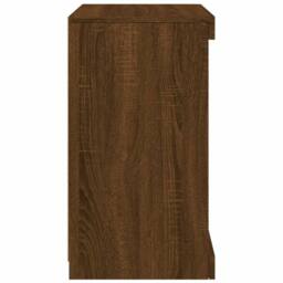 Berkfield Home Sideboard with LED Lights Brown Oak 41x37x67 cm - Size: 41 x 37 x 67 cm - thumbnail 7