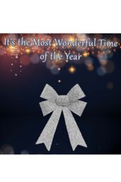 VFM e-Store Tinsel Bow Christmas Decoration X 1 22cm x 32cm x 7cm Silver - Size: 22 cm x 32 cm x 7 cm - thumbnail 3