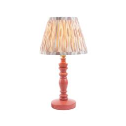 Netlighting Bibury Pink Table Lamp Fabric Ikat Shade 20cm B22