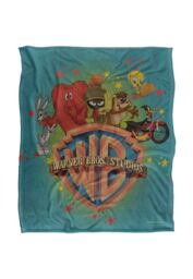 Warner Brothers Looney Tunes Officially Licensed Silky Touch Super Soft Throw Blanket 152 x 127 cm in White - thumbnail 1
