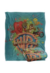 Warner Brothers Looney Tunes Officially Licensed Silky Touch Super Soft Throw Blanket 152 x 127 cm in White - thumbnail 2