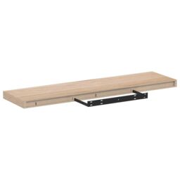 Berkfield Home Floating Shelves 4 pcs 90x23.5x4 cm Engineered Wood in Brown - thumbnail 5