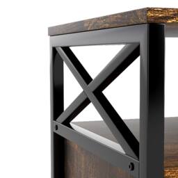 Levede TV Stand Cabinet Industrial TV Unit 3 Drawers 3 Shelves for 65 Inch in Brown - thumbnail 7