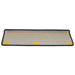 Berkfield Home Carpet Stair Treads 15 pcs 65x21x4 cm Anthracite in Black - Size: Medium - thumbnail 5