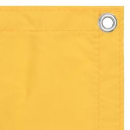 Berkfield Home Modern Balcony Screen Yellow 120x400 cm Oxford Fabric - thumbnail 3