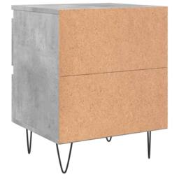 Berkfield Home Bedside Cabinet Concrete Grey 40x35x50 cm Engineered Wood - Size: 40 x 35 x 50 cm - thumbnail 8