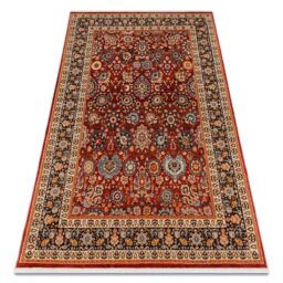 RugsX Wool Keshan Rug in Red - Size: 80 cm x 145 cm