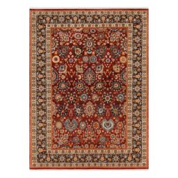 RugsX Wool Keshan Rug in Red - Size: 80 cm x 145 cm - thumbnail 3