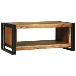 Berkfield Home Coffee Table 90x50x38 cm Solid Wood Acacia in Brown - Size: 90 x 50 x 38 cm - thumbnail 2