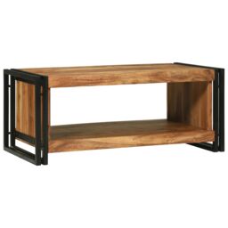 Berkfield Home Coffee Table 90x50x38 cm Solid Wood Acacia in Brown - Size: 90 x 50 x 38 cm