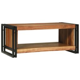Berkfield Home Coffee Table 90x50x38 cm Solid Wood Acacia in Brown - Size: 90 x 50 x 38 cm - thumbnail 6