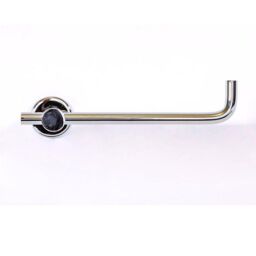 Luxury Living Coma Bathroom Toilet Roll Paper Holder in Silver