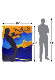 Miles Davis Sunset Silky Touch Super Soft Throw Blanket 152 X 127 cm in White - thumbnail 5