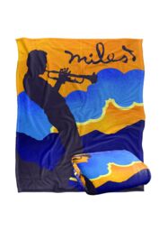 Miles Davis Sunset Silky Touch Super Soft Throw Blanket 152 X 127 cm in White - thumbnail 2