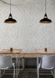 Lucide 'BRASSY BIS' Dimmable Adjustable Indoor Industrial Pendant Light 1xE27 in Black - thumbnail 5
