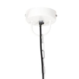 Berkfield Home Industrial Hanging Lamp 25 W White Round 42 cm E27 - thumbnail 6
