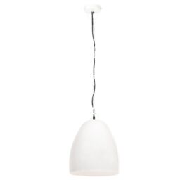 Berkfield Home Industrial Hanging Lamp 25 W White Round 42 cm E27 - thumbnail 3