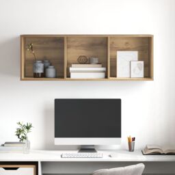 Berkfield Home TV Cabinet Artisan oak 37 x 37 x 107 cm Engineered wood in Brown - thumbnail 5